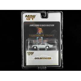 Aston Martin DB5 1965 James Bond Goldfinger Englische Fassung Silber 1/64 Mini GT MGT00900-007E