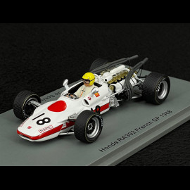 Jo Schlesser Honda RA302 n° 18 GP France F1 1968 Letztes Rennen 1/43 Spark S6227