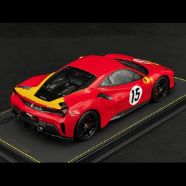 Ferrari 488 Pista n° 15 Custom Le Mans 1973 Red / Yellow 1/18 BBR Models P18145ST Ferrari 488 Pista n° 15 Custom Le Mans 1973 Red / Yellow 1/18 BBR Models P18145ST
