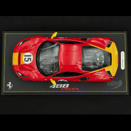 Ferrari 488 Pista n° 15 Custom Le Mans 1973 Red / Yellow 1/18 BBR Models P18145ST Ferrari 488 Pista n° 15 Custom Le Mans 1973 Red / Yellow 1/18 BBR Models P18145ST