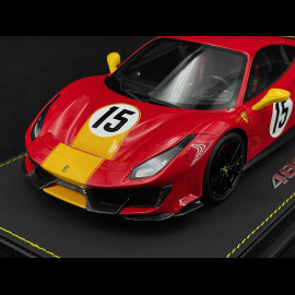 Ferrari 488 Pista n° 15 Custom Le Mans 1973 Red / Yellow 1/18 BBR Models P18145ST Ferrari 488 Pista n° 15 Custom Le Mans 1973 Red / Yellow 1/18 BBR Models P18145ST