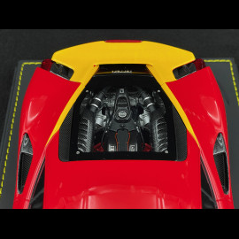 Ferrari 488 Pista n° 15 Custom Le Mans 1973 Red / Yellow 1/18 BBR Models P18145ST Ferrari 488 Pista n° 15 Custom Le Mans 1973 Red / Yellow 1/18 BBR Models P18145ST