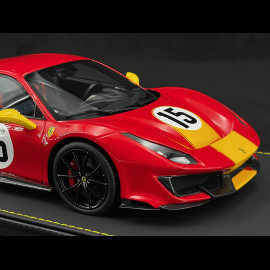 Ferrari 488 Pista n° 15 Custom Le Mans 1973 Red / Yellow 1/18 BBR Models P18145ST Ferrari 488 Pista n° 15 Custom Le Mans 1973 Red / Yellow 1/18 BBR Models P18145ST