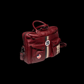Steve McQueen Ledertasche Wayne 6 Dunkelrot – Racing-Look im Alltag – Artikelnummer 27665-4010