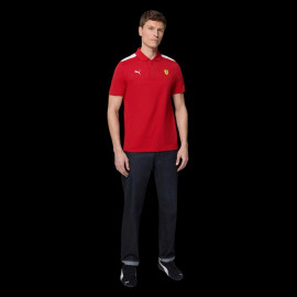 Ferrari F1 Polo Puma 1/4 Zip Red Cherry Leclerc / Hamilton - Men - 701232789-001