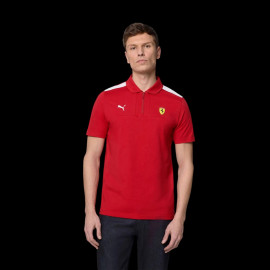 Ferrari F1 Polo Puma 1/4 Zip Red Cherry Leclerc / Hamilton - Men - 701232789-001
