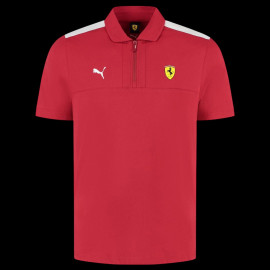 Ferrari F1 Polo Puma 1/4 Zip Red Cherry Leclerc / Hamilton - Men - 701232789-001