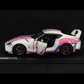 Toyota GR Supra Itasha 2024 White/Pink 1/18 Solido S1809008