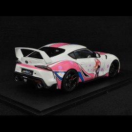 Toyota GR Supra Itasha 2024 White/Pink 1/18 Solido S1809008