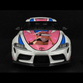Toyota GR Supra Itasha 2024 White/Pink 1/18 Solido S1809008