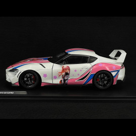 Toyota GR Supra Itasha 2024 White/Pink 1/18 Solido S1809008