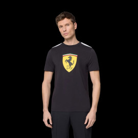 Ferrari F1 T-Shirt Puma Large Shield Black Leclerc / Hamilton - Man - 701232784-002