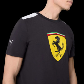 Ferrari F1 T-Shirt Puma Large Shield Black Leclerc / Hamilton - Man - 701232784-002