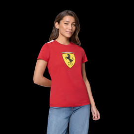 Ferrari F1 T-Shirt Puma Large Shield Red Cherry Leclerc / Hamilton - Woman - 701232785-001