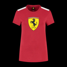 Ferrari F1 T-Shirt Puma Large Shield Red Cherry Leclerc / Hamilton - Woman - 701232785-001