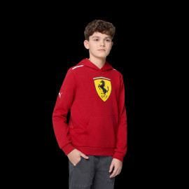 Ferrari F1 Hoodie Puma Large Shield Red Cherry Leclerc / Hamilton - Kid - 701232791-001