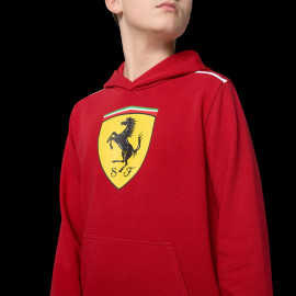 Ferrari F1 Hoodie Puma Large Shield Red Cherry Leclerc / Hamilton - Kid - 701232791-001