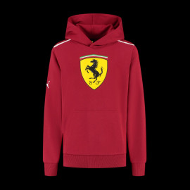 Ferrari F1 Hoodie Puma Large Shield Red Cherry Leclerc / Hamilton - Kid - 701232791-001