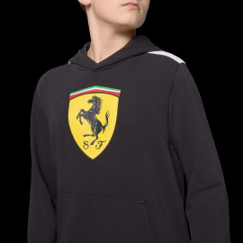 Ferrari F1 Hoodie Puma Large Shield Black Leclerc / Hamilton - Kid - 701232791-002