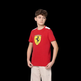 Ferrari F1 T-Shirt Puma Large Shield Red Cherry Leclerc / Hamilton - Kid - 701232786-001