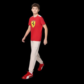 Ferrari F1 T-Shirt Puma Large Shield Red Cherry Leclerc / Hamilton - Kid - 701232786-001