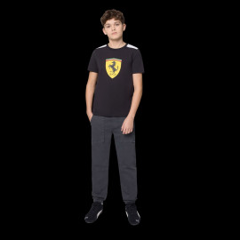 Ferrari F1 T-Shirt Puma Large Shield Black Leclerc / Hamilton - Kid - 701232786-002