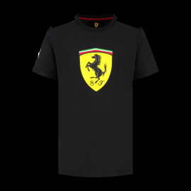 Ferrari F1 T-Shirt Puma Large Shield Black Leclerc / Hamilton - Kid - 701232786-002
