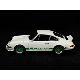 Porsche 911 Carrera RS 2.7 1973 Grand Prix White Green Stripes 1/18 Autoart 78031