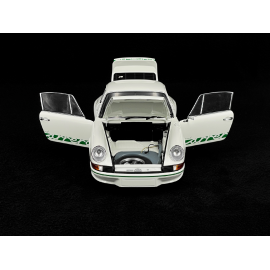 Porsche 911 Carrera RS 2.7 1973 Grand Prix White Green Stripes 1/18 Autoart 78031