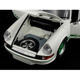 Porsche 911 Carrera RS 2.7 1973 Grand Prix White Green Stripes 1/18 Autoart 78031