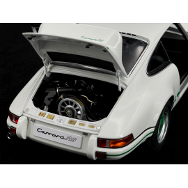 Porsche 911 Carrera RS 2.7 1973 Grand Prix White Green Stripes 1/18 Autoart 78031
