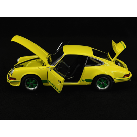 Porsche 911 Carrera RS 2.7 1973 Yellow Green Stripes 1/18 Autoart 78033