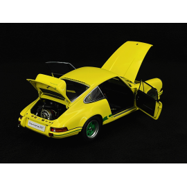 Porsche 911 Carrera RS 2.7 1973 Yellow Green Stripes 1/18 Autoart 78033