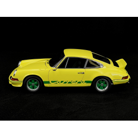 Porsche 911 Carrera RS 2.7 1973 Yellow Green Stripes 1/18 Autoart 78033
