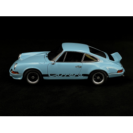 Porsche 911 Carrera RS 2.7 1973 Gulf Blue Black Stripes 1/18 Autoart 78032