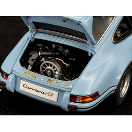 Porsche 911 Carrera RS 2.7 1973 Gulf Blue Black Stripes 1/18 Autoart 78032