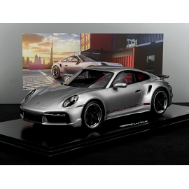 Porsche 911 Turbo Type 992 First Turbo Sonderwunsch GT Silver 1/18 Spark WAP0211620STFT