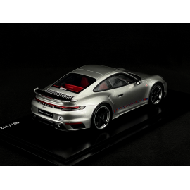 Porsche 911 Turbo Type 992 First Turbo Sonderwunsch GT Silber 1/18 Spark WAP0211620STFT