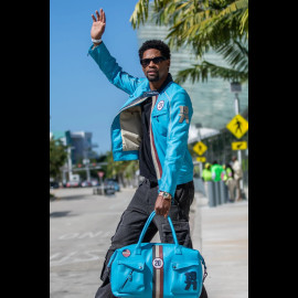 Steve McQueen Set – Liam Leather Jacket + 48H Travel Bag Nordic Blue – 27671-0611 / 27662-0611