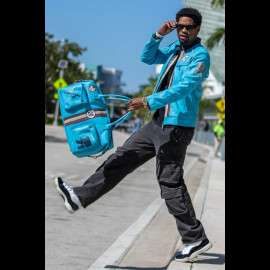 Steve McQueen Set – Liam Leather Jacket + 48H Travel Bag Nordic Blue – 27671-0611 / 27662-0611