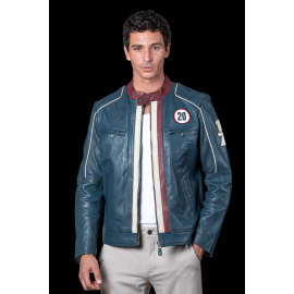 Steve McQueen Set – Jacke Liam + Reisetasche 48H Royal Blue – 27671-0012 / 27662-0012