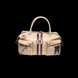 Steve McQueen Set – Liam Leather Jacket + 48H Travel Bag Ecru – 27671-2574 / 27662-2574
