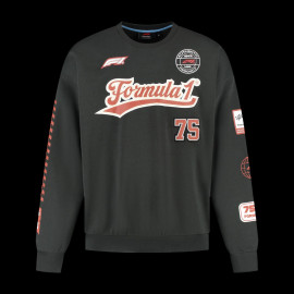 F1 Sweatshirt Heritage 75 Rundhals Schwarz – 701232741-002