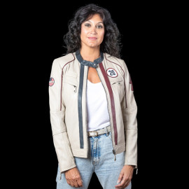 Steve McQueen Damen-Set – Jacke Jutta + Clutch Jim 6 Ecru – 27670 / 27660-2574