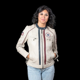 Steve McQueen Women’s Set – Jutta Leather Jacket + Jim 6 Pouch Ecru – 27670 / 27660-2574