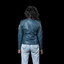 Steve McQueen Damen-Set – Jacke Jutta + Clutch Jim 6 Royalblau – 27674-0012 / 27660-0012