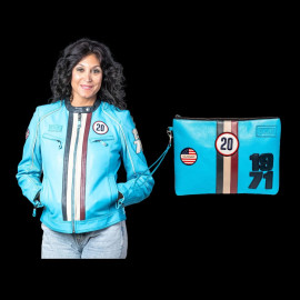 Steve McQueen Damen-Set – Jacke Jutta + Clutch Jim 6 Nordisch Blau – 27674-0611 / 27660-0611