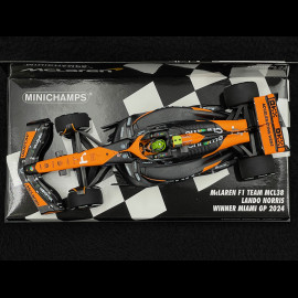 Lando Norris McLaren MCL38 n°4 Sieger GP Miami 2024 1:43 Minichamps 537244404