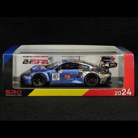 Porsche 911 GT3 R Type 992 n°61 24h Spa 2024 1:43 Spark SB833
