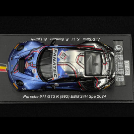 Porsche 911 GT3 R Type 992 n°61 24h Spa 2024 1:43 Spark SB833